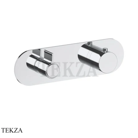 Fantini Flora Термостат для душа, 3 потока, внешняя часть 7602J773B, хром глянец