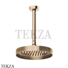Gessi Inverso Diamantato Верхняя лейка с потолочным кронштейном под размер 63450-735, Warm Bronze PVD