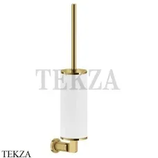 Gessi INCISO accessories Туалетный ершик настенный, белый 58519-246, Gold PVD