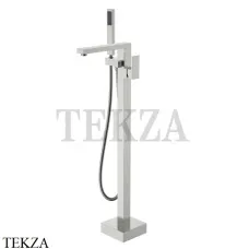 Boheme Qubic Смеситель для ванны напольный, с гарнитуром 479-NB, nickel brush