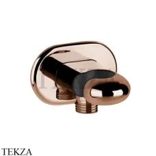 Gessi Goccia Держатель для душевой лейки с выводом 33761-123, Copper глянец