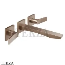 Gessi RILIEVO Смеситель для раковины на 3 отверстия, внешняя часть 59090-708, Copper Brushed