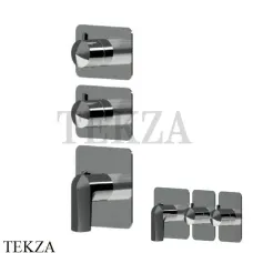 Newform Delta Zero Термостат для душа 2 потока, внешняя часть 69864E.58.063, PVD Gun Metal