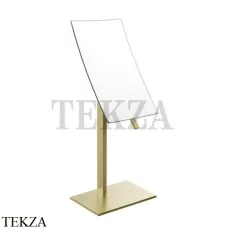 Gessi Rettangolo Зеркало косметическое поворотное х2, без подсветки 20988-727, Brushed Brass PVD Gessi Rettangolo Зеркало косметическое поворотное х2, без подсветки 20988-727, Brushed Brass PVD