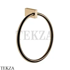 Gessi Rettangolo Держатель для полотенца кольцевой 20909-735, Warm Bronze PVD