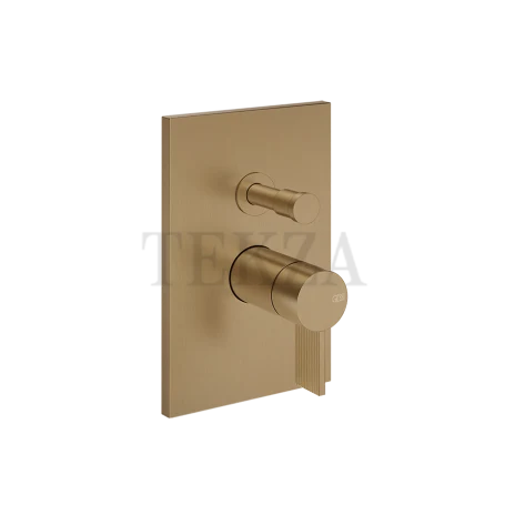 Gessi Inverso RIGATO Смеситель для душа, 2 потока, внешняя часть 73579-791, Deep Bronze Brushed PVD