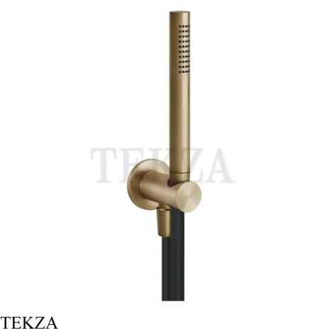 Gessi 316 SHOWER Душевой комплект, держатель, шланг 1,50 см 54023-726, Warm Steel Brushed PVD
