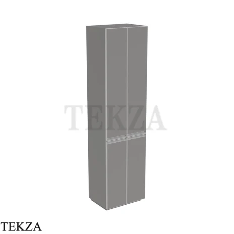 Flaminia Cubika шкаф-пенал напольный 50×37×191 см, 4 дверцы, серый Grey матовый