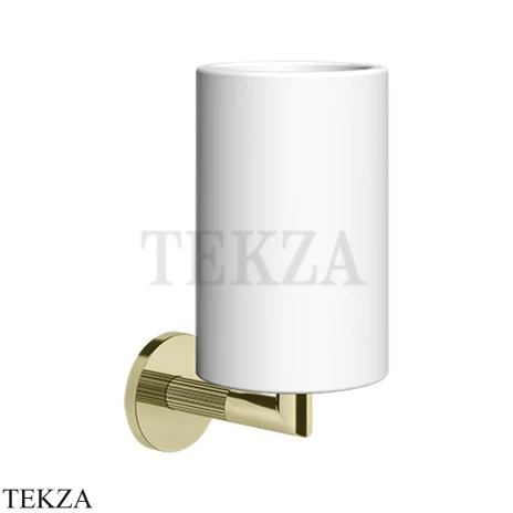 Gessi INGRANAGGIO Стакан настенный композит белый 63807-710, Brass PVD