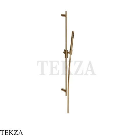 Gessi Incastri Штанга в комплекте с душевой лейкой и шлангом 75042-791, бронза Deep