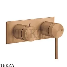 Gessi 316 SHOWER Смеситель для душа с переключателем, внешняя часть 54079-726, Warm Bronze Br. Gessi 316 SHOWER Смеситель для душа с переключателем, внешняя часть 54079-726, Warm Bronze Br.