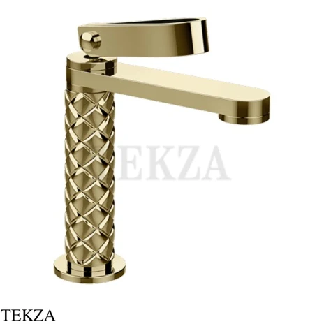 Gessi Pelle Laccetto Смеситель для раковины, с донным клапаном, 78351-710, Brass PVD