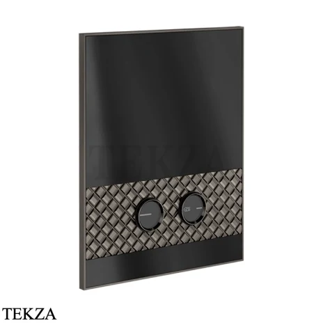 Gessi Pelle Tresse Клавиша смыва для инсталляции Geberit Sigma 8 и Sigma 12, 78811-707, Black Metal Brushed PVD