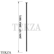 Gessi INCISO Излив для раковины потолочный под размер 15-190 см 58299-187, Aged Bronze