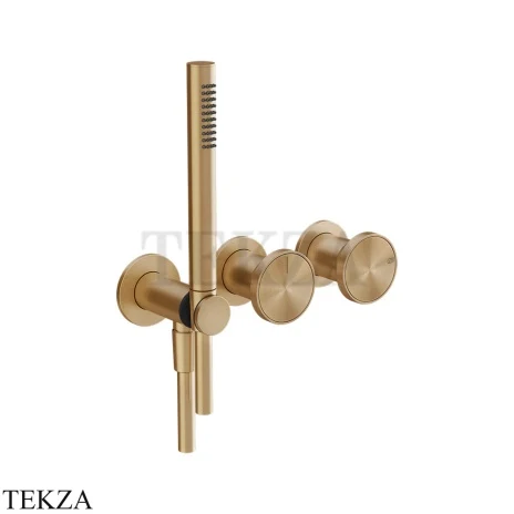 Gessi Origini WARM Смеситель для душа 2 потока, внешняя часть 66036-726, Warm Bronze Br