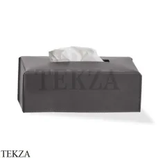 Decor Walther NAPPA KB Коробка для салфеток 0938093 натуральная кожа, Дымчато-серый