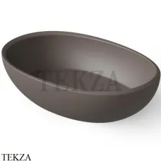 Dea Design Washbasins Раковина настольная овальная Solid Surface DD9077 600 6, Grey Brown №6