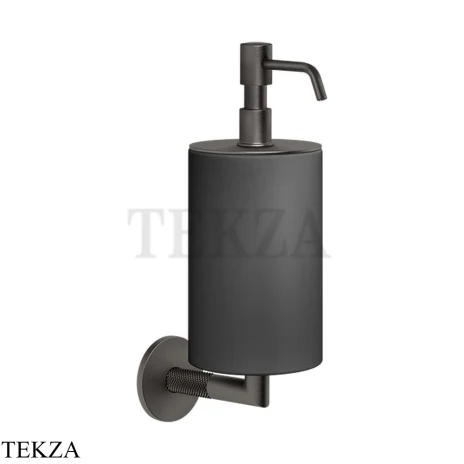 Gessi ANELLO Дозатор для жидкого мыла настенный, композит черный 63714-707, Black Metal Brushed PVD