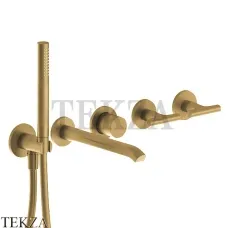 Fantini Sailing Смеситель для ванны 2 потока, внешняя часть 67P6J019B, Matt British Gold