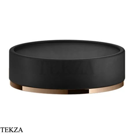Gessi INCISO accessories Мыльница настольная, черный 58526-030, Copper глянец PVD