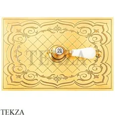 Migliore Ottone Classic «Сетка» Панель смыва 24246, без ручки смыва (декор 1) 24246, золото глянец