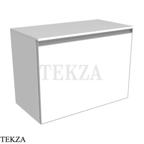 Flaminia Cubika тумба под раковину подвесная 70×37×50 см, 1 ящик и внутренний ящик, белый матовый