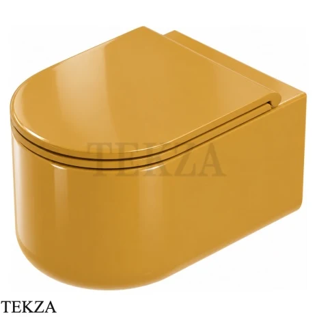 ArtCeram Solida унитаз подвесной чаша без ободка The.Reel SOV001 67 00, Curcuma глянец