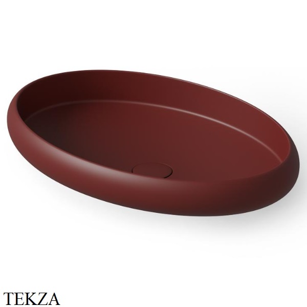 Dea Design Washbasins Раковина настольная овальная Solid Surface DD9088 600 17, Red Wine №17