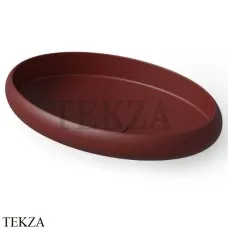 Dea Design Washbasins Раковина настольная овальная Solid Surface DD9088 600 17, Red Wine №17
