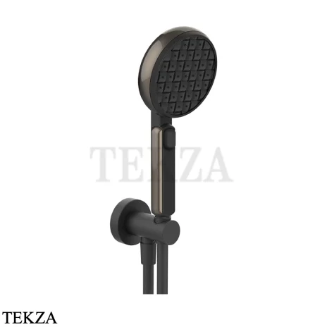 Gessi Haute Culture Shower Душевой комплект, держатель, шланг 1,50 см 57123-299, черный матовый