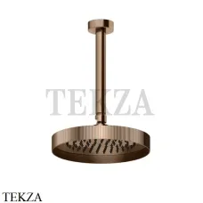 Gessi Inverso RIGATO Верхняя душевая лейка с кронштейном под размер 63550-030, Copper глянец