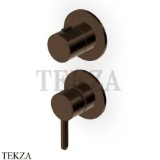 Zucchetti Isy22 Смеситель для душа, 2 потока, внешняя часть ZIS778.P21, brushed chocolate PVD Zucchetti Isy22 Смеситель для душа, 2 потока, внешняя часть ZIS778.P21, brushed chocolate PVD