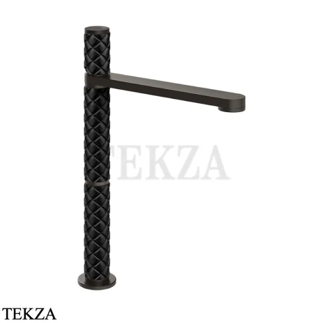 Gessi Pelle Tresse Смеситель для раковины высокий, без гарнитура 78204-440, Nero/ Black Metal Br. PVD
