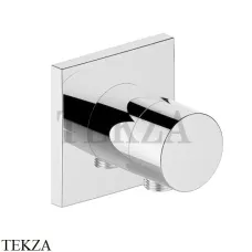 Keuco IXMO Pure Вентиль переключатель, 3 потока, с выводом шланга, квадрат, внешняя часть 59548170102, алюминий finish