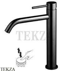 FIMA Carlo Frattini Spillo UP Смеситель для раковины, высокий, с донным клапаном F3031LXSNS, черный матовый