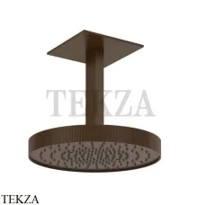 Gessi Inverso RIGATO Верхняя душевая лейка с кронштейном 30 см 63572-845, Dark Bronze