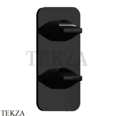 Bossini  APICE Термостат для душа, 1,2 потока, внешняя часть Z035202.073, черный матовый