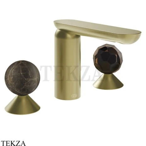 Gessi Perle Смеситель для раковины на 3 отв., без гарнитура 74125-727, шампань Brushed