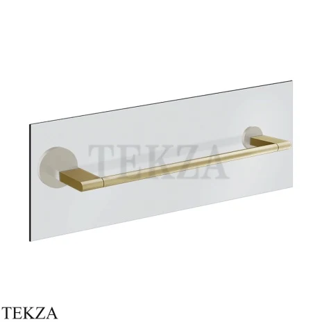 Gessi Origini Полотенцедержатель для крепления на стекло, 30 см 66511-727, Brushed Brass PVD