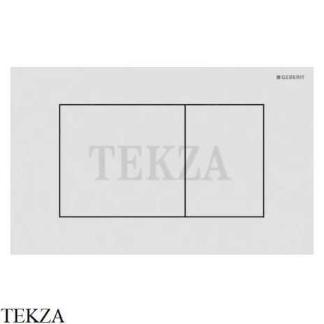 Geberit Sigma40 Клавиша смыва квадратная, сталь 115.629.JT.1, белый матовый