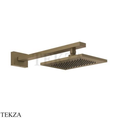 Gessi Rettangolo shower Верхний душ с кронштейном 20148-713, Antique Brass