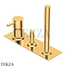 Ritmonio Diametro35 S Смеситель на борт ванны, с гарнитуром PR52EF101 DOR, Gold глянец