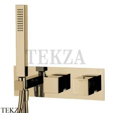 FIMA Carlo Frattini FIT Термостат на 2 потока, с гарнитуром, F3989WX3HS, Brushed Champagne