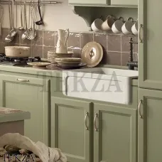Kerasan Hannah Yorkshire Кухонная мойка с фартуком 542001, белый глянец