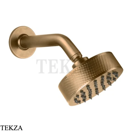 Gessi INCISO SHOWER Верхняя душевая лейка с кронштейном 58189-726, Warm Steel Br. PVD
