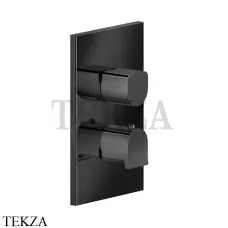 Gessi RILIEVO Термостат для душа на 3 потока, внешняя часть 59136-706, Black Metal