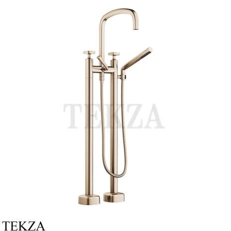 Dornbracht COYA Смеситель для ванны напольный, внешняя часть 25943404-46, Brushed Champagne (золото 22кт)