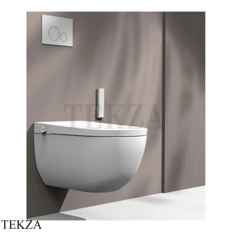 Boheme Panasonic WC Унитаз-биде электронный подвесной 2730 с инсталляцией и кнопкой смыва, белый
