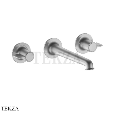 Fantini Flora Смеситель для раковины 200, внешняя часть 7692J513B, Brushed Steel Look PVD