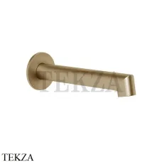 Gessi ANELLO Излив для ванны настенный монтаж 63603-726, Warm Bronze Br.